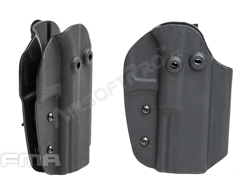 Étui de ceinture KYDEX pour pistolets G17, boucle de ceinture Tek-Lok - Noir [FMA]
