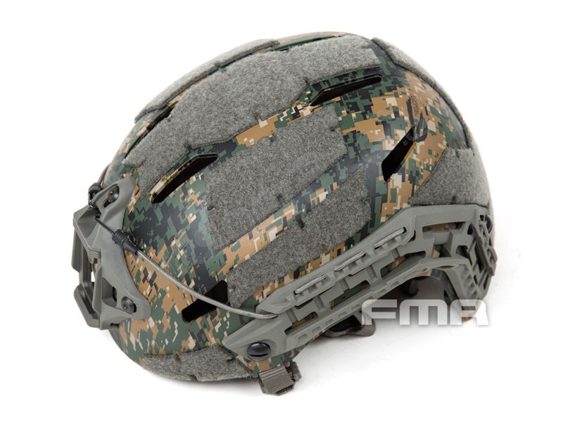 Caiman Bump Helmet New Liner Gear Adjustment - Digital Woodland, Size M/L [FMA]