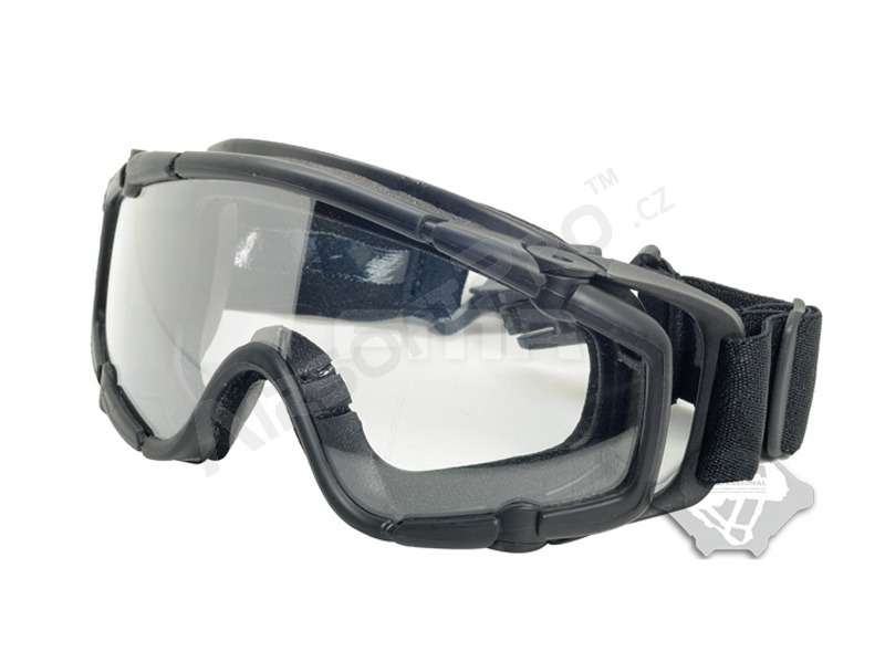 Taktické brýle SI na helmu s přepravním pouzdrem Černé - čiré, tmavé [FMA]