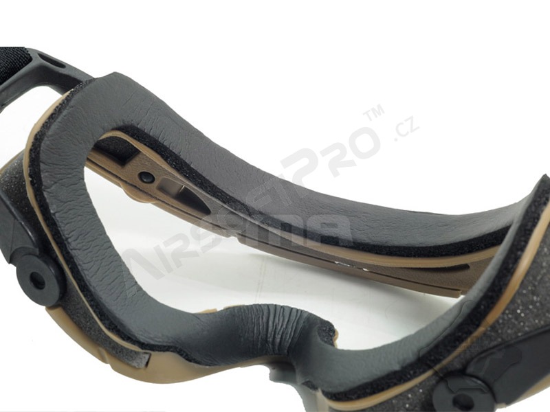 Tactical SI goggle for hemlet Desert - clear, smoke grey [FMA]