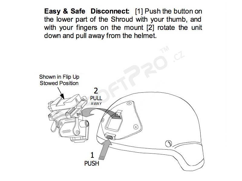 CNC TATM style helmet mount for PVS15/18 NVG, metal version - Black [FMA]