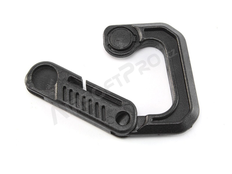 Universal 5cm D shape quick hook plastic bucles (3pcs) - Black [FMA]