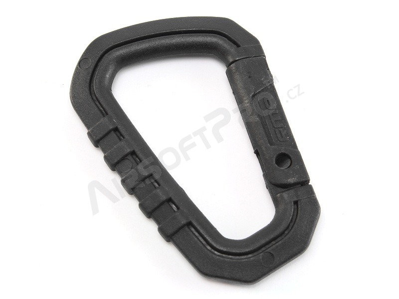 Universal 8cm D shape quick hook plastic bucles (3pcs) - black [FMA]