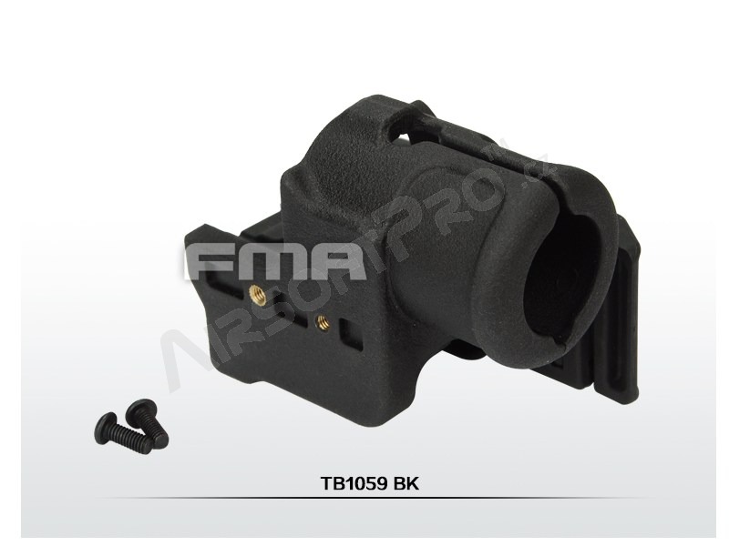 V85 polymer belt speed flashlight holster - black [FMA]