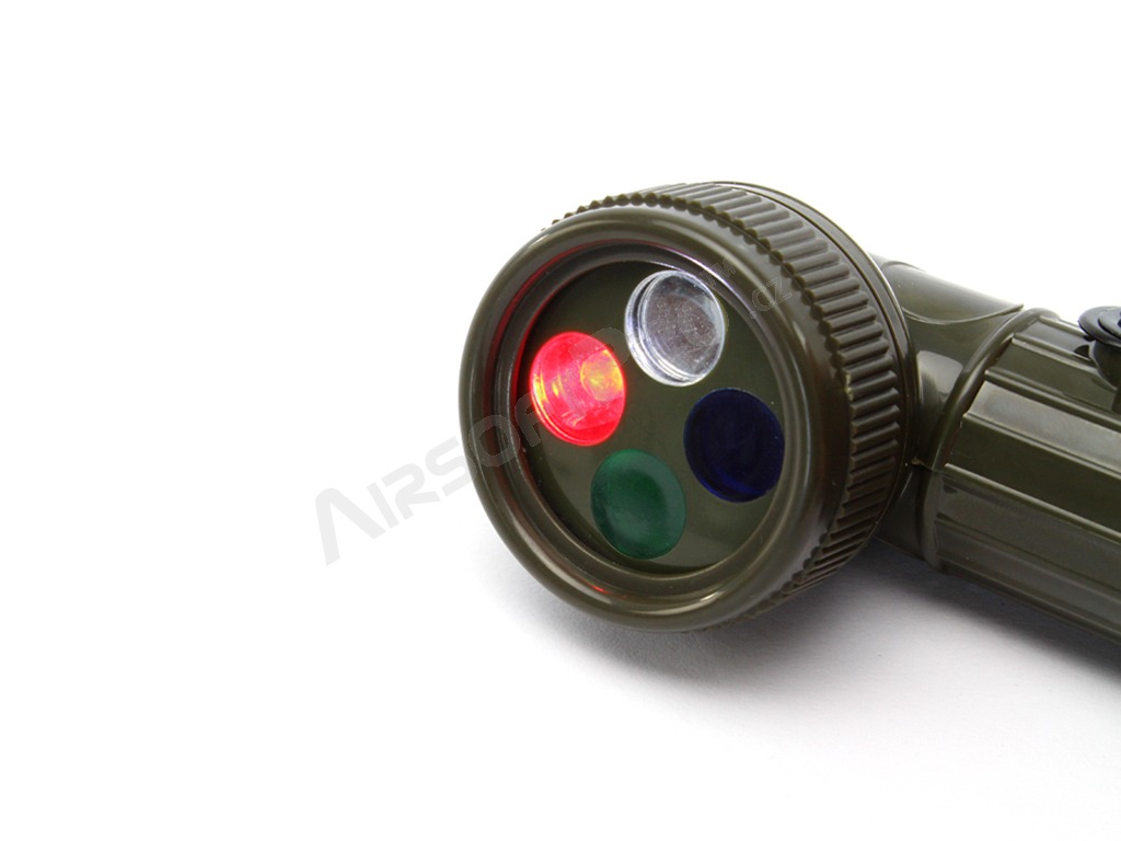 Lampe LED armée pour enfants avec filtres de couleur [Fosco]