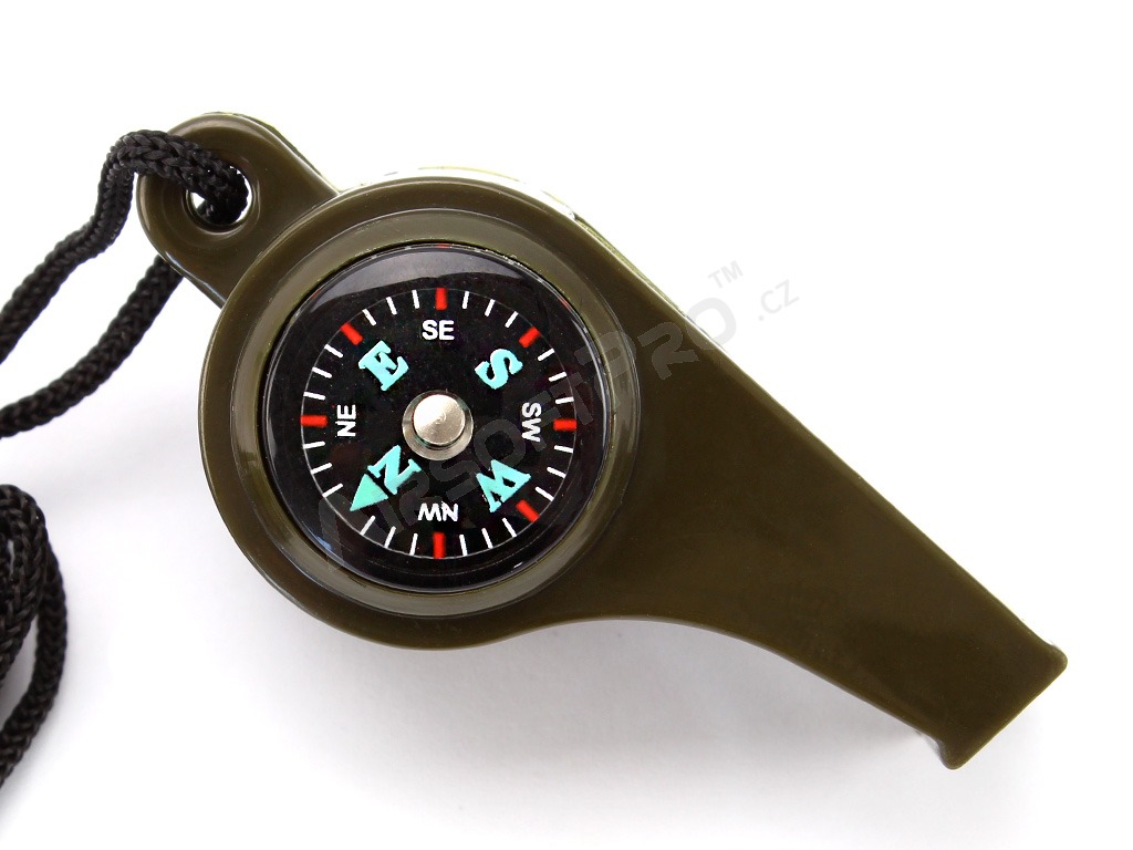 Píšťalka 3v1 (kompas, teploměr, píšťalka) [Fosco]