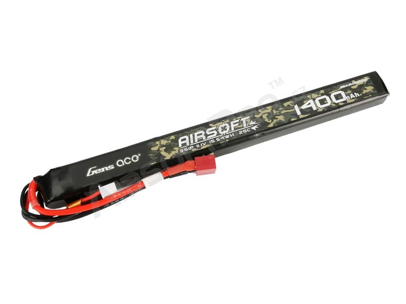 Batterie Li-Po 11,1V 1400mAh 25C 192x17x14mm - DeanT [Gens ace]