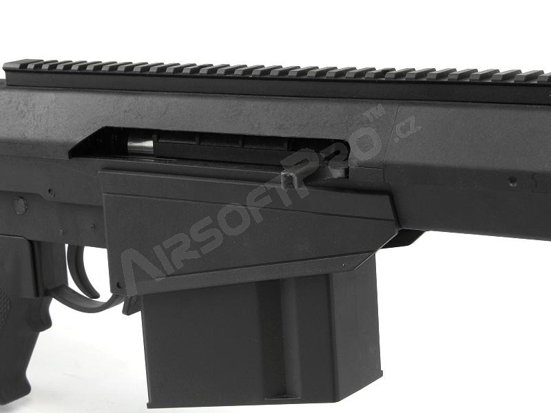 M82 (LT-20) spring action airsoft sniper rifle + riflescope 3-9x40, black - RETURNED [Lancer Tactical]