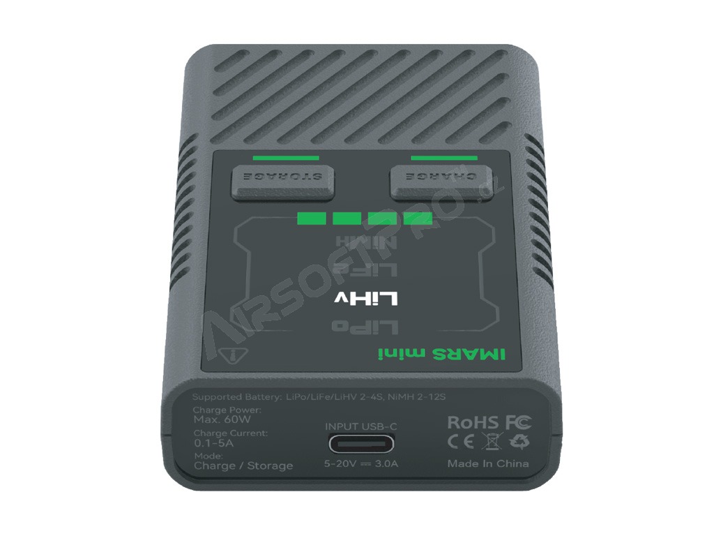 Chargeur de batterie IMARS mini G-Tech 60W pour LiPo, LiHV, LiFe, NiMH [Gens ace]