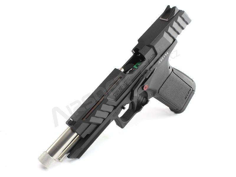 Airsoft pistol GTP9, gas blowback (GBB) - black [G&G]