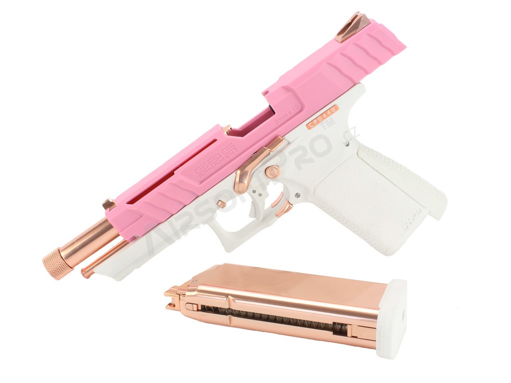 Airsoft pistol GTP9, gas blowback (GBB) - rose gold [G&G]