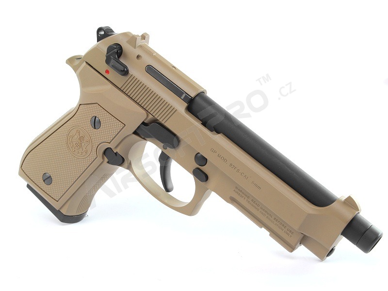 Pistolet airsoft GPM92, full metal, gas blowback (GBB) - Desert TAN [G&G]