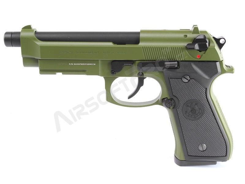 Pistolet airsoft GPM92, full metal, gas blowback (GBB) -hunter green [G&G]