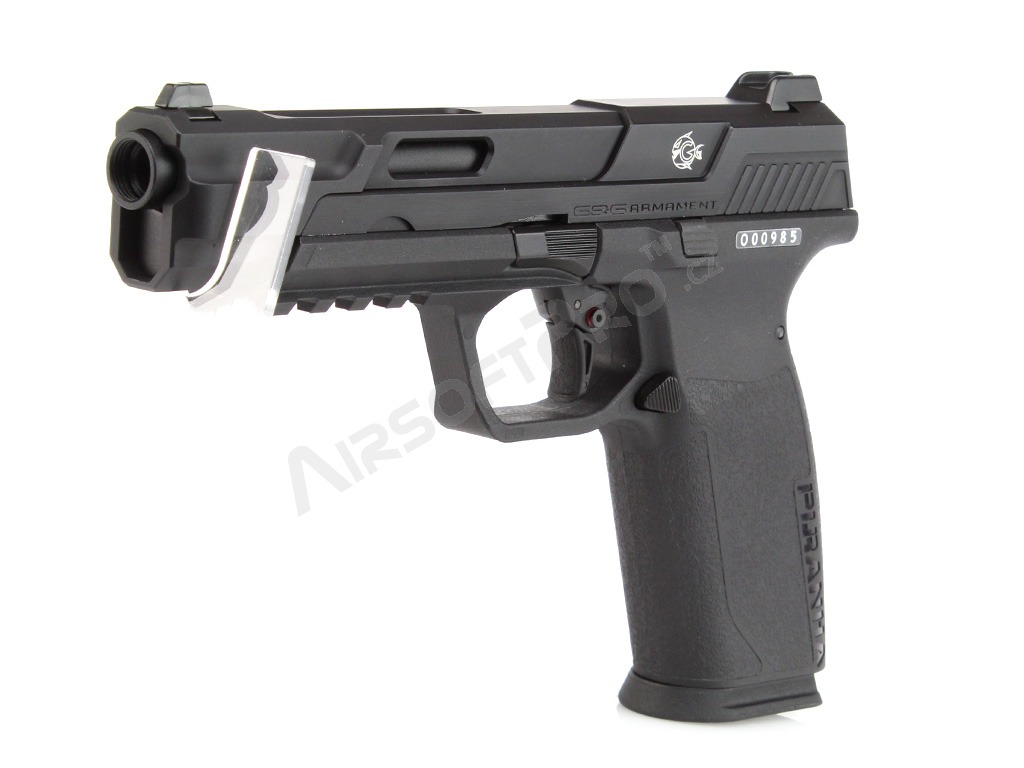 Airsoft pistol Piranha Mk I, full metal, gas blowback (GBB) - black [G&G]