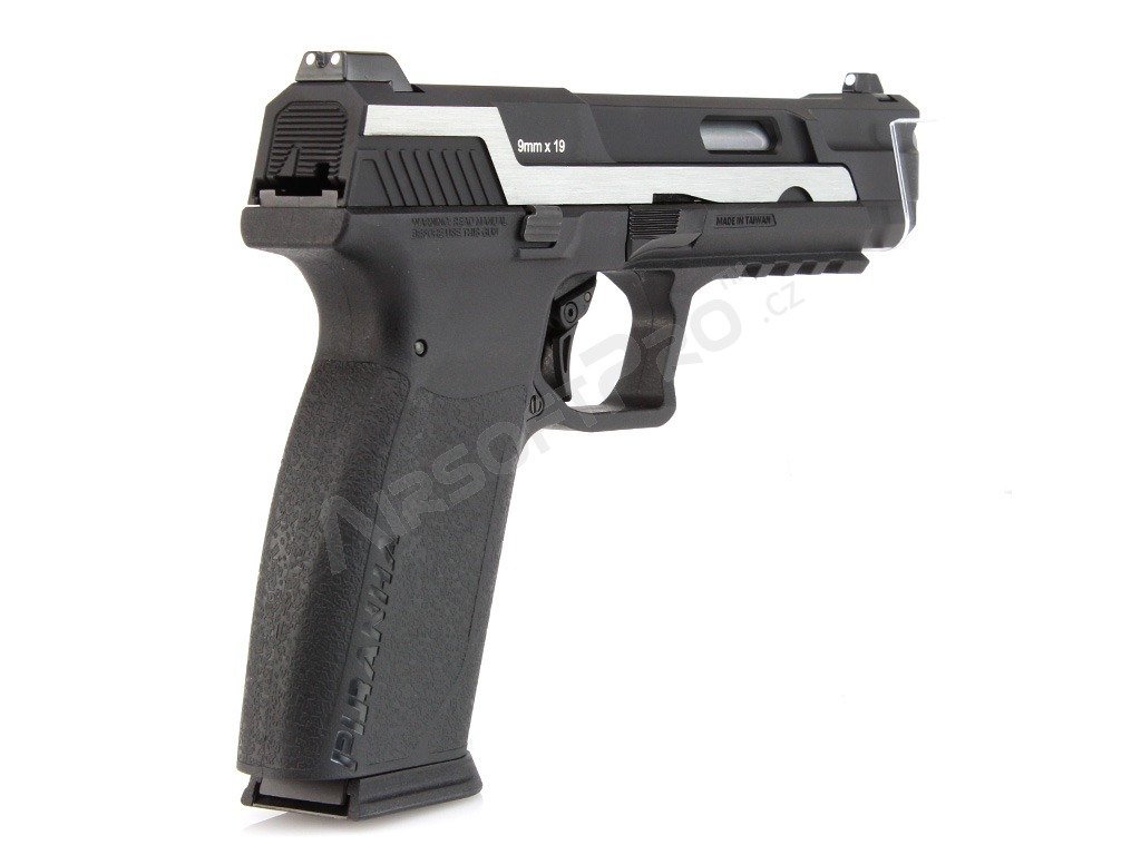 Airsoft pistol Piranha Mk I, full metal, gas blowback (GBB) - Dual Tone [G&G]