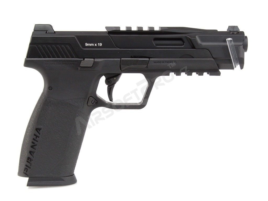 Airsoft pistol Piranha TR, full metal, gas blowback (GBB) - black [G&G]