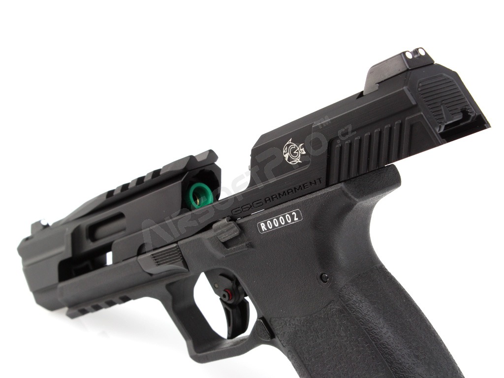 Airsoft pistol Piranha TR, full metal, gas blowback (GBB) - black [G&G]