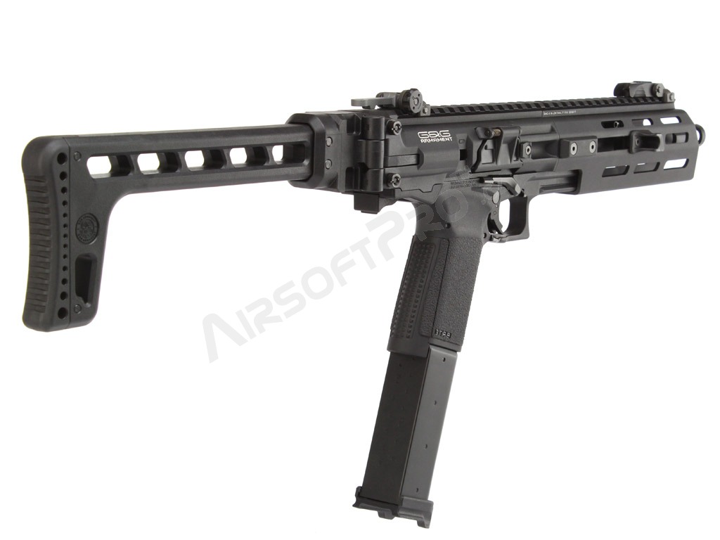 Airsoft pistol SMC-9, gas blowback (GBB) - black [G&G]