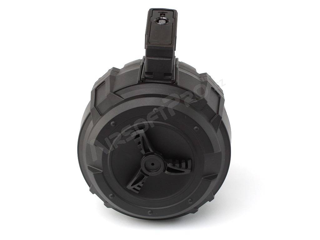 Chargeur Hi-Cap à tambour pour AK (RK), 2200 cartouches, remontage manuel - noir [G&G]
