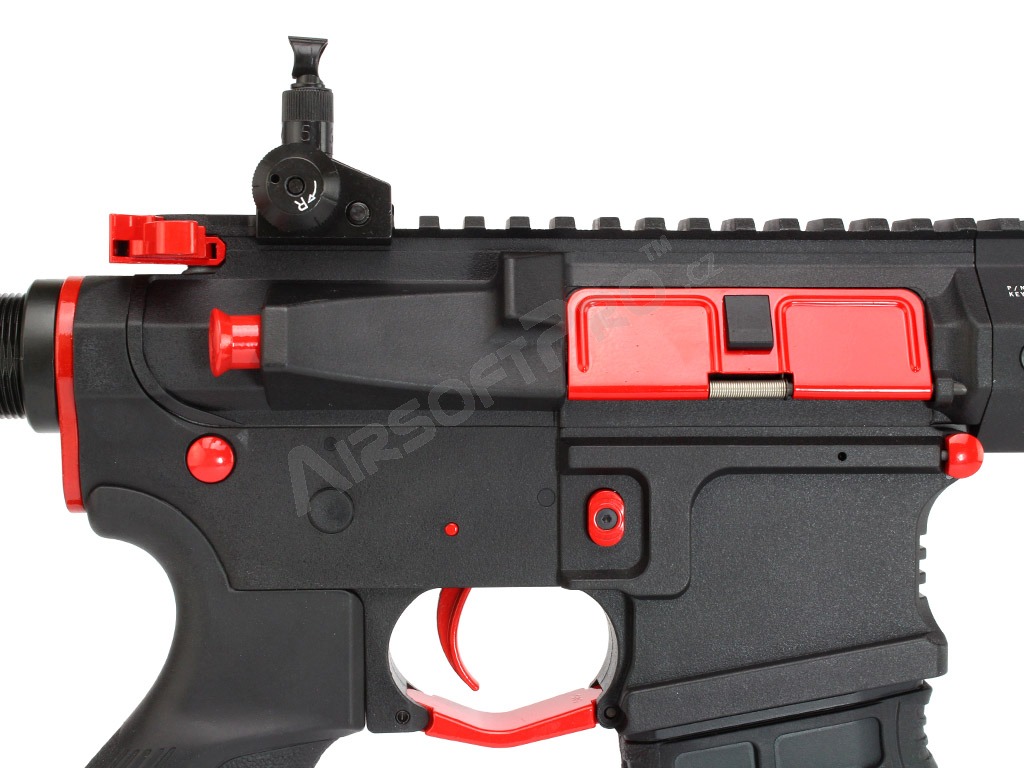 Fusil d'airsoft CM16 SRXL Red Edition, Sportline, noir, détente électronique [G&G]