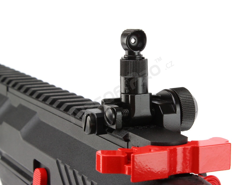 Airsoft rifle CM16 SRXL Red Edition, Sportline, black, Electronic trigger [G&G]