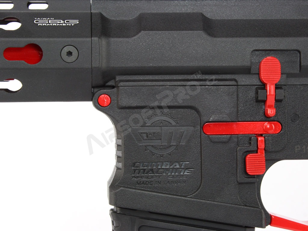 Fusil d'airsoft CM16 SRXL Red Edition, Sportline, noir, détente électronique [G&G]