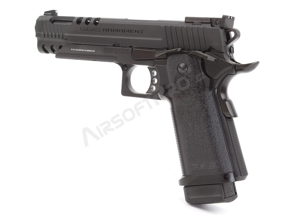 Airsoft pistol GPM1911 CP, full metal, gas blowback (GBB) - black [G&G]