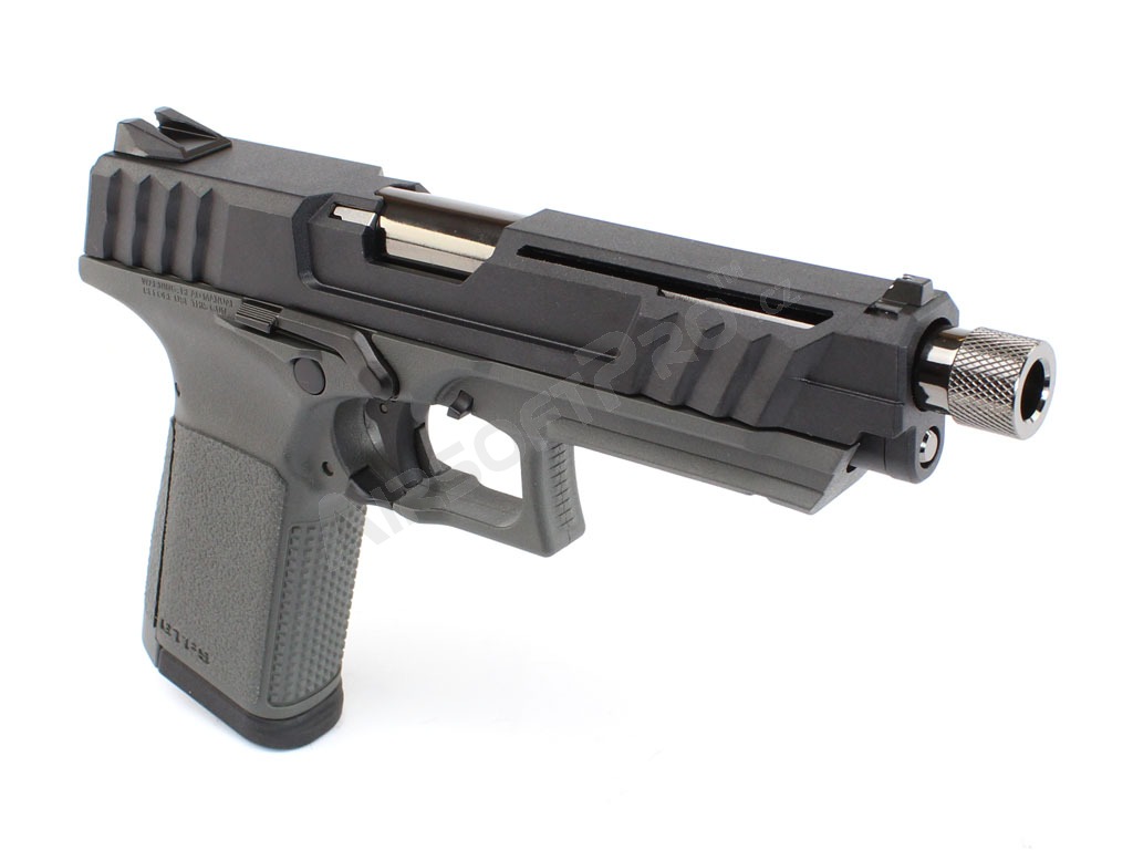 Airsoft pistol GTP9, gas blowback (GBB) - black/grey [G&G]
