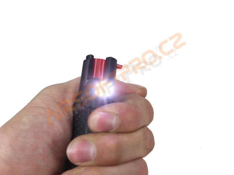 Hurricane Flashlight pepper spray SFL-02 with LED - 15ml - black [ESP]