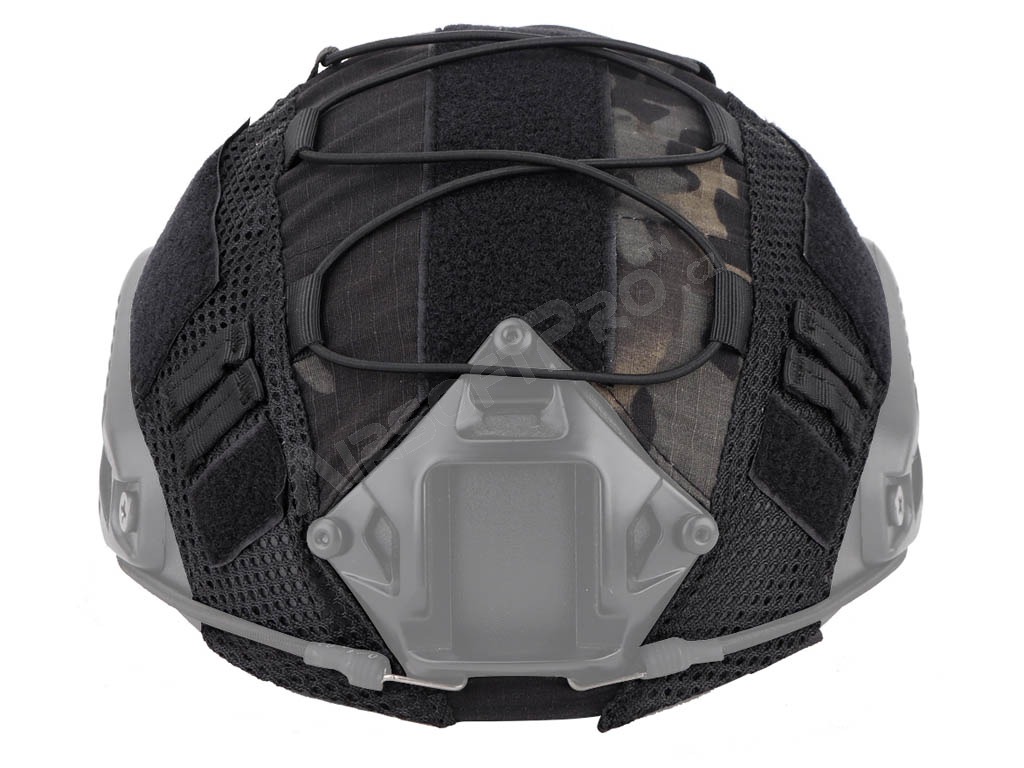 FAST helmet cover with elastic cord - Multicam Black [Imperator Tactical]