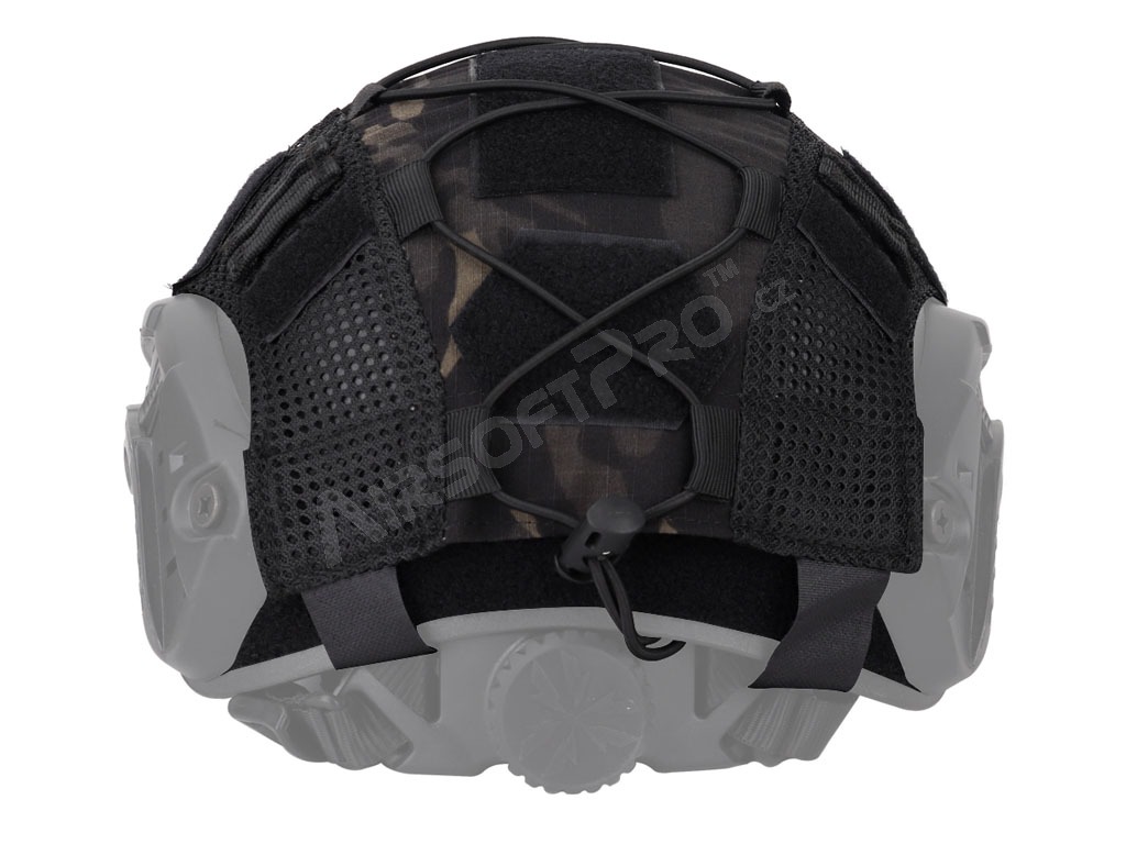 FAST helmet cover with elastic cord - Multicam Black [Imperator Tactical]