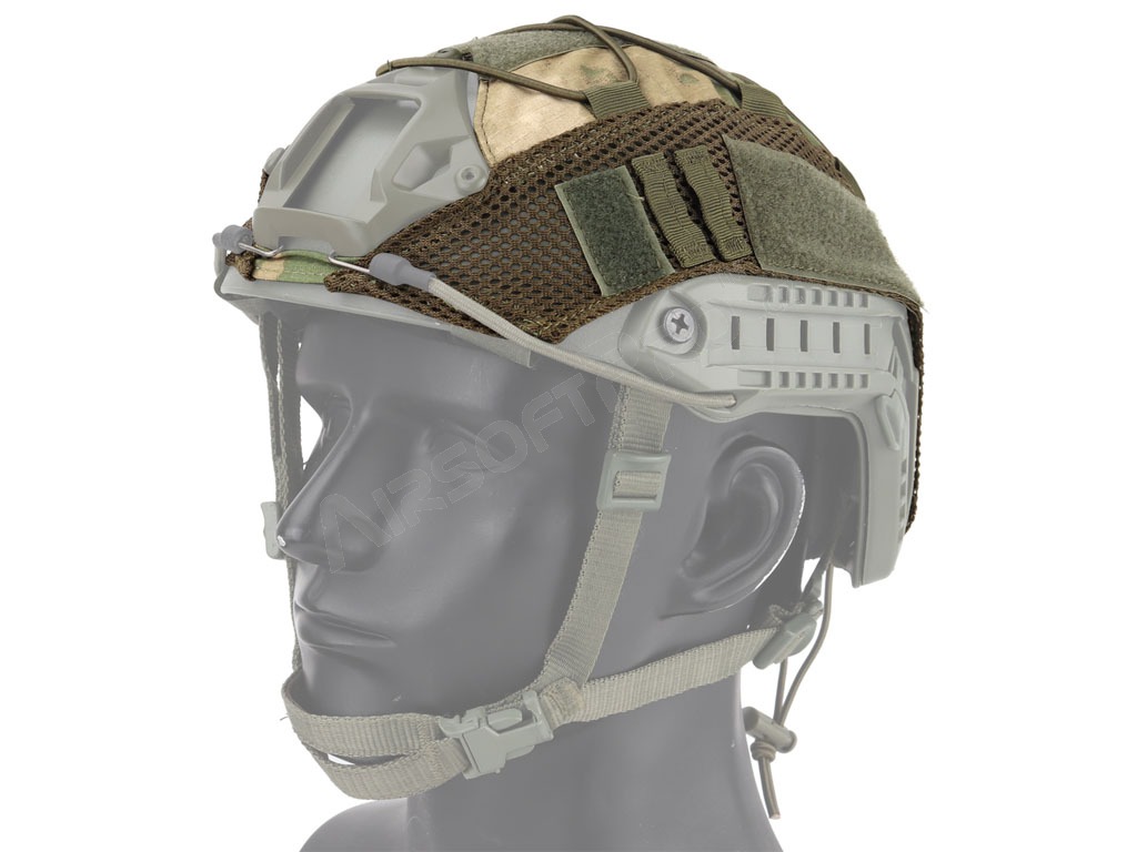 FAST helmet cover with elastic cord - A-TACS  FG [Imperator Tactical]