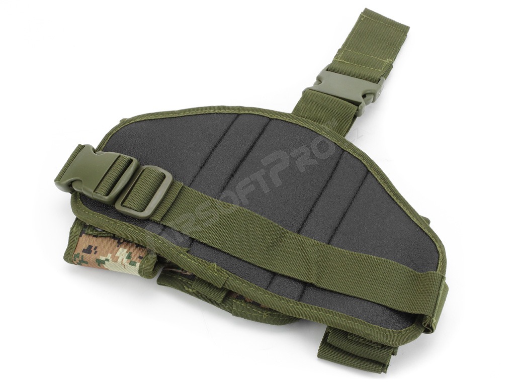 Drop leg molle panel with pouches and pistol holster - Digital Woodland
 [Imperator Tactical]