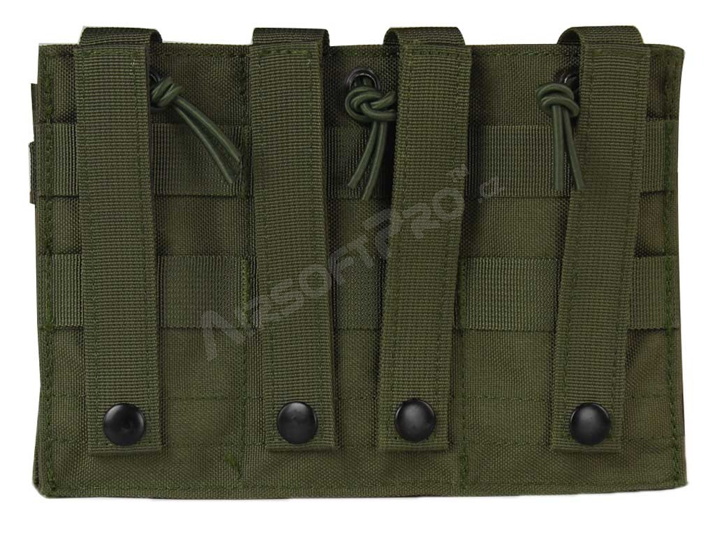 Pochette de rangement triple pour chargeurs M4/16 - olive [Imperator Tactical]