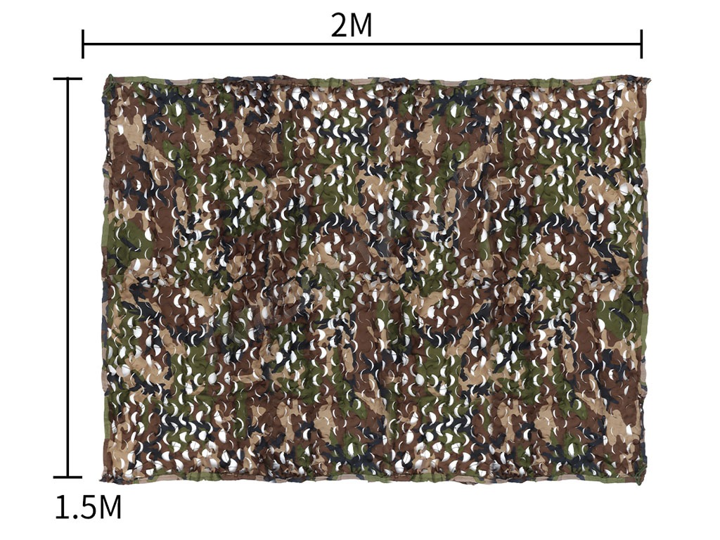 Camouflage net Laset Cut 1,5 x 2 m - Woodland [Imperator Tactical]