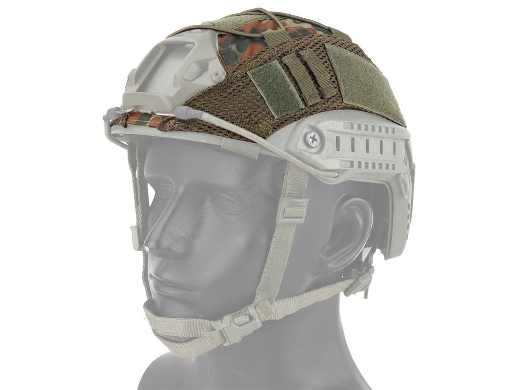 FAST helmet cover with elastic cord - Flecktarn [Imperator Tactical]