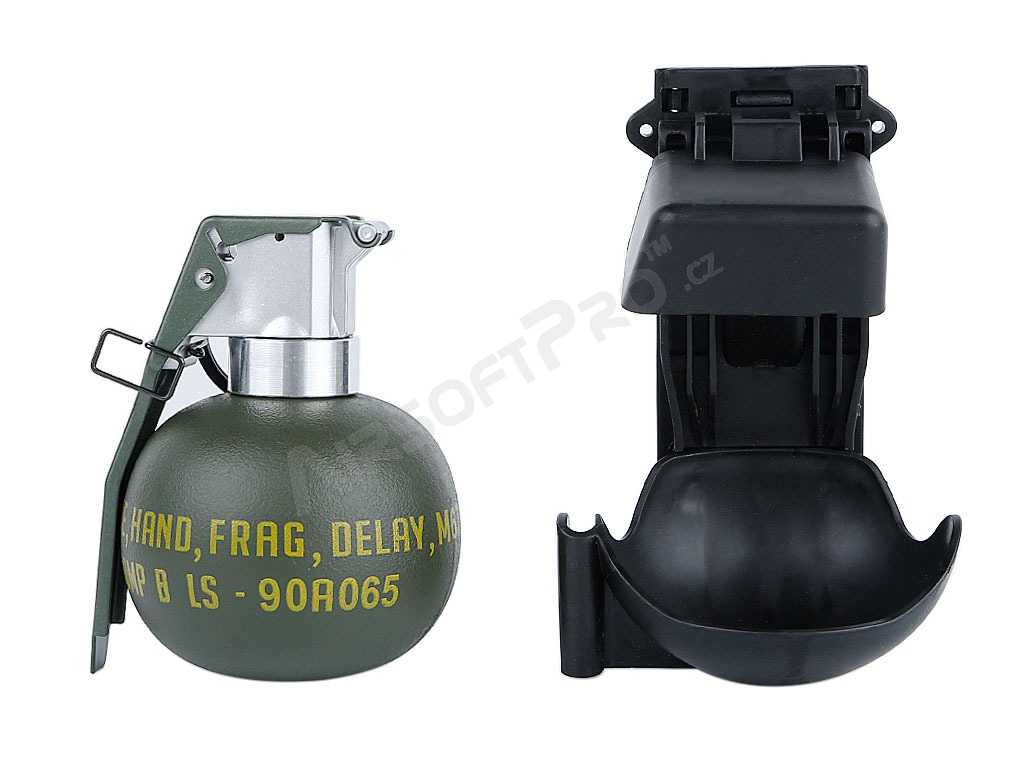 Grenade factice M67 avec Molle - Noir [Imperator Tactical]