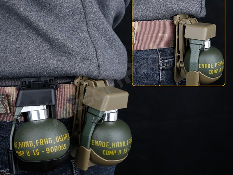 Dummy M67 grenade with Molle - Black [Imperator Tactical]
