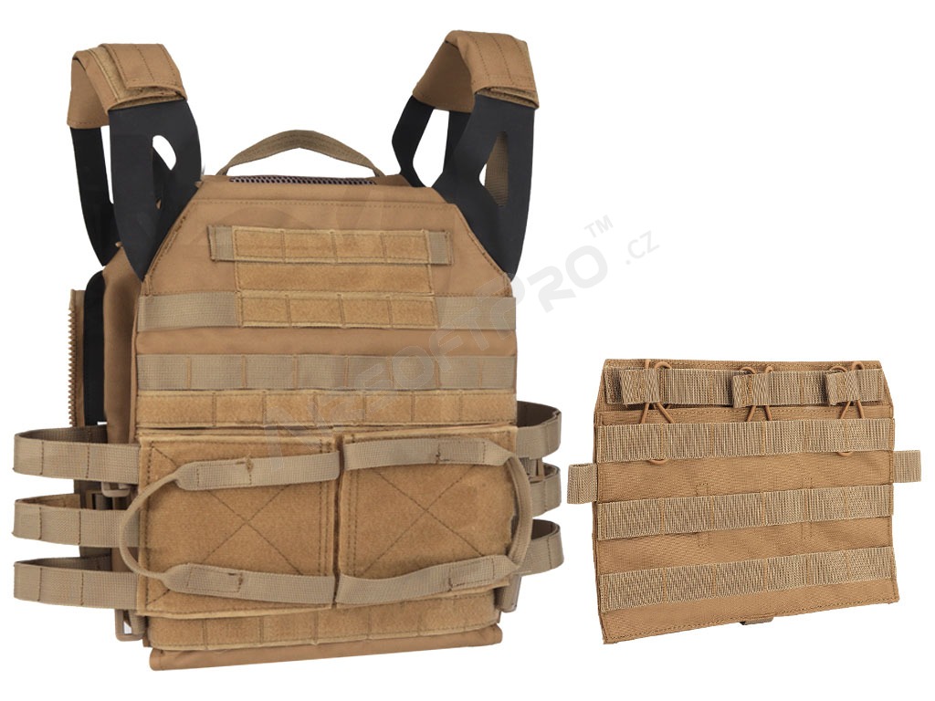 Front panel with three M4 pouches for the JPC 2.0 vest - TAN [Imperator Tactical]