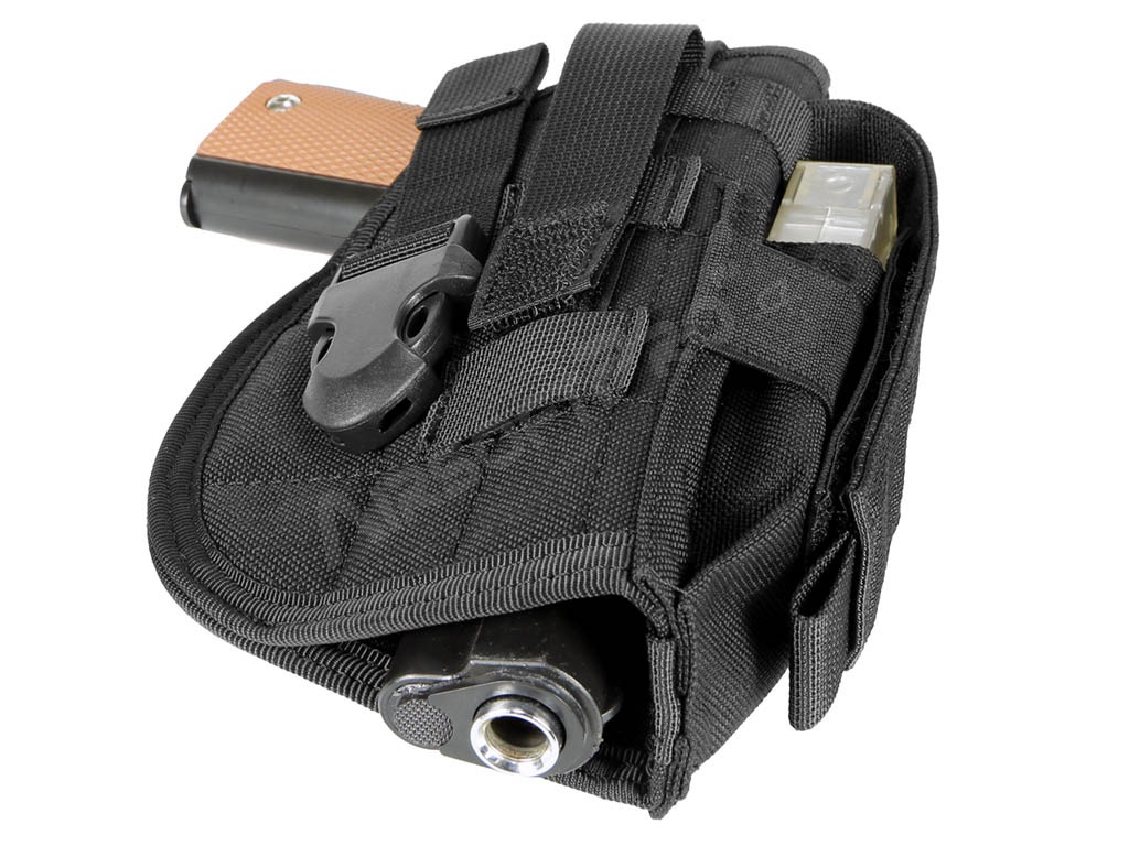Universal tactical belt or MOLLE pistol holster - Black [Imperator Tactical]