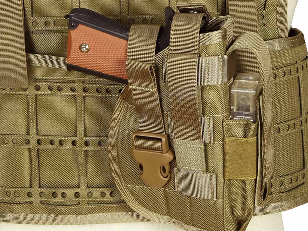 Universal tactical belt or MOLLE pistol holster - TAN [Imperator Tactical]