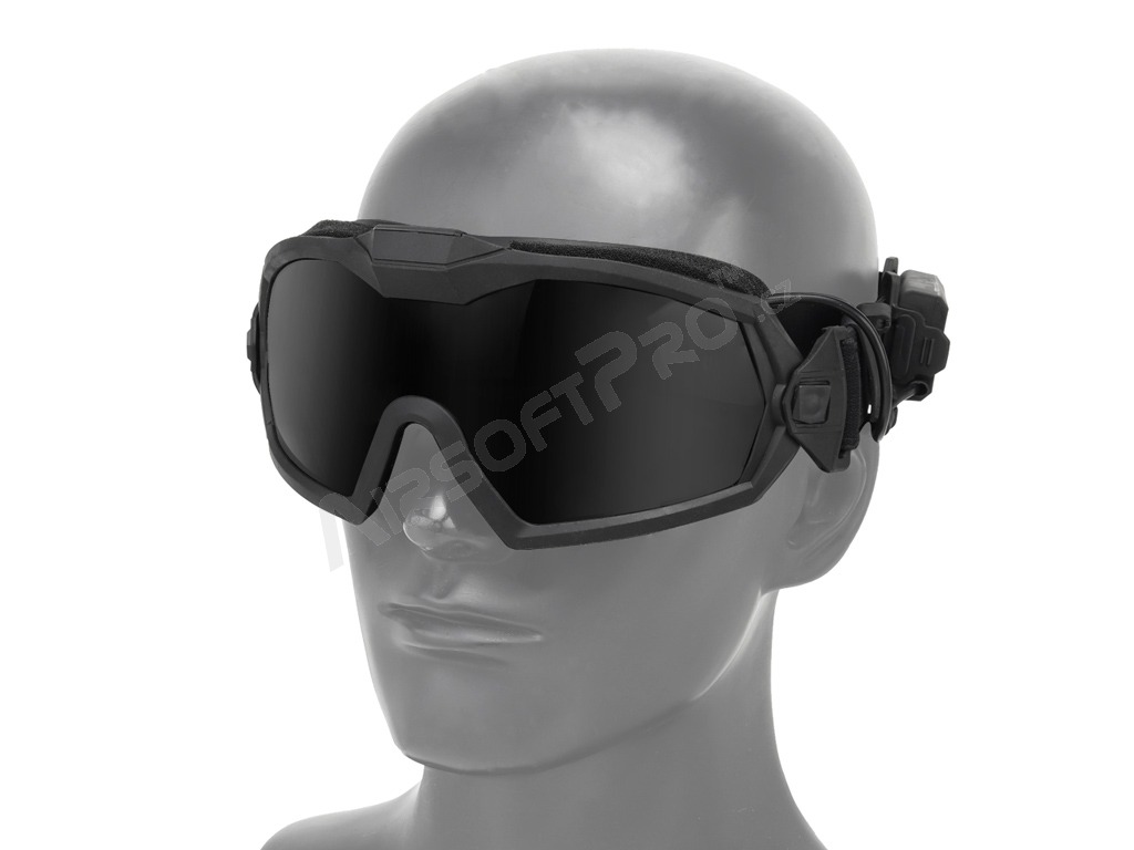 Taktické brýle s ventilátorem černé - čiré, tmavé [Imperator Tactical]