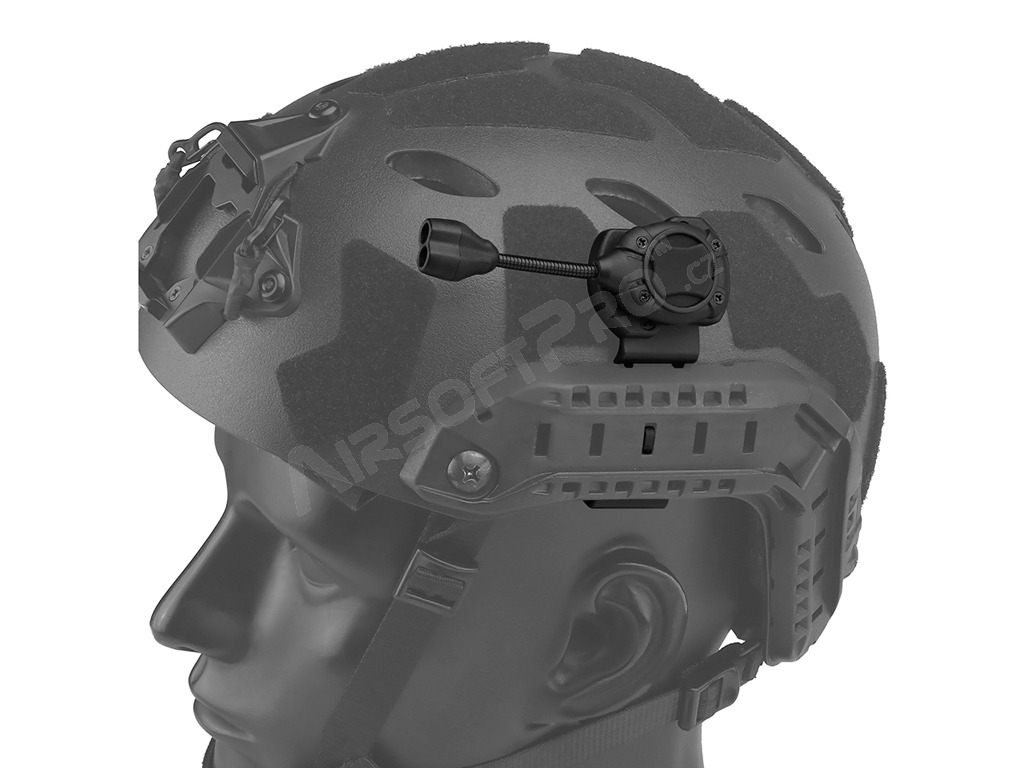 MPLS SWITCH Lampe de poche à LED avec support pour casque - Noir
 [Imperator Tactical]