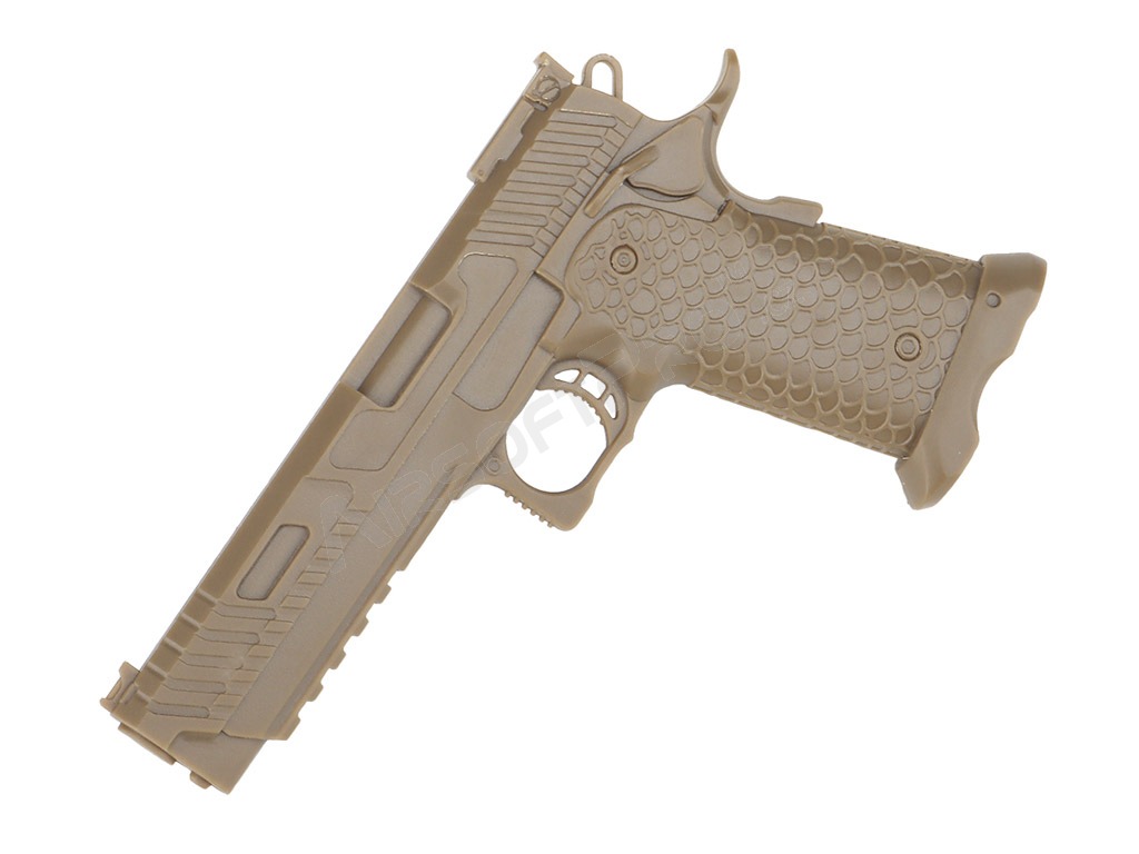 PVC 3D nášivka ve tvaru pistole Hi-Capa - TAN [Imperator Tactical]