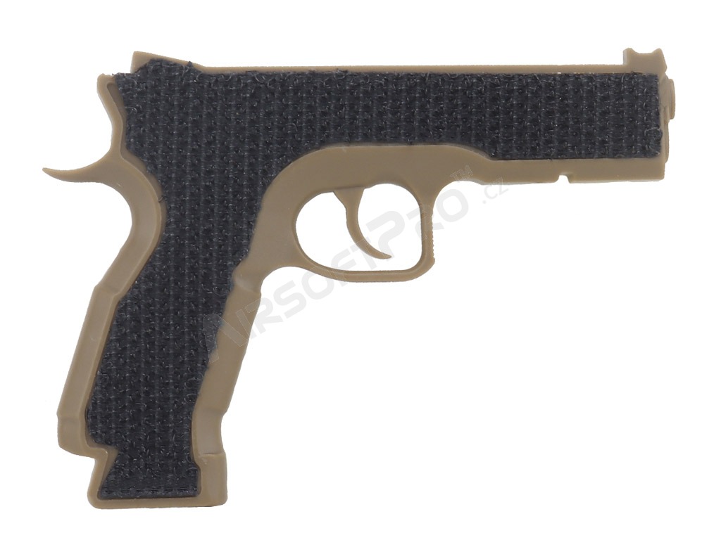 PVC 3D nášivka ve tvaru pistole CZ Shadow - TAN [Imperator Tactical]