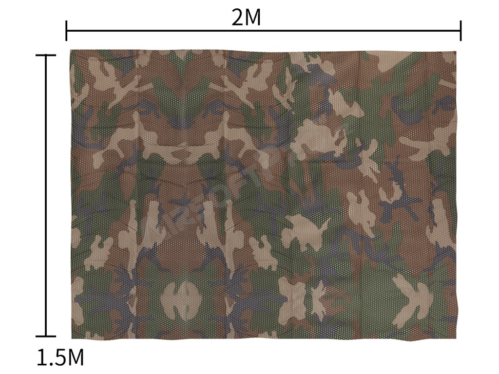 Tactical camouflage net 1,5 x 2 m - Woodland [Imperator Tactical]