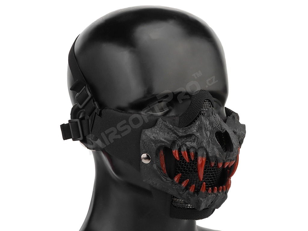 Masque Glory tactique avec crocs 3D (version améliorée) - Noir
 [Imperator Tactical]
