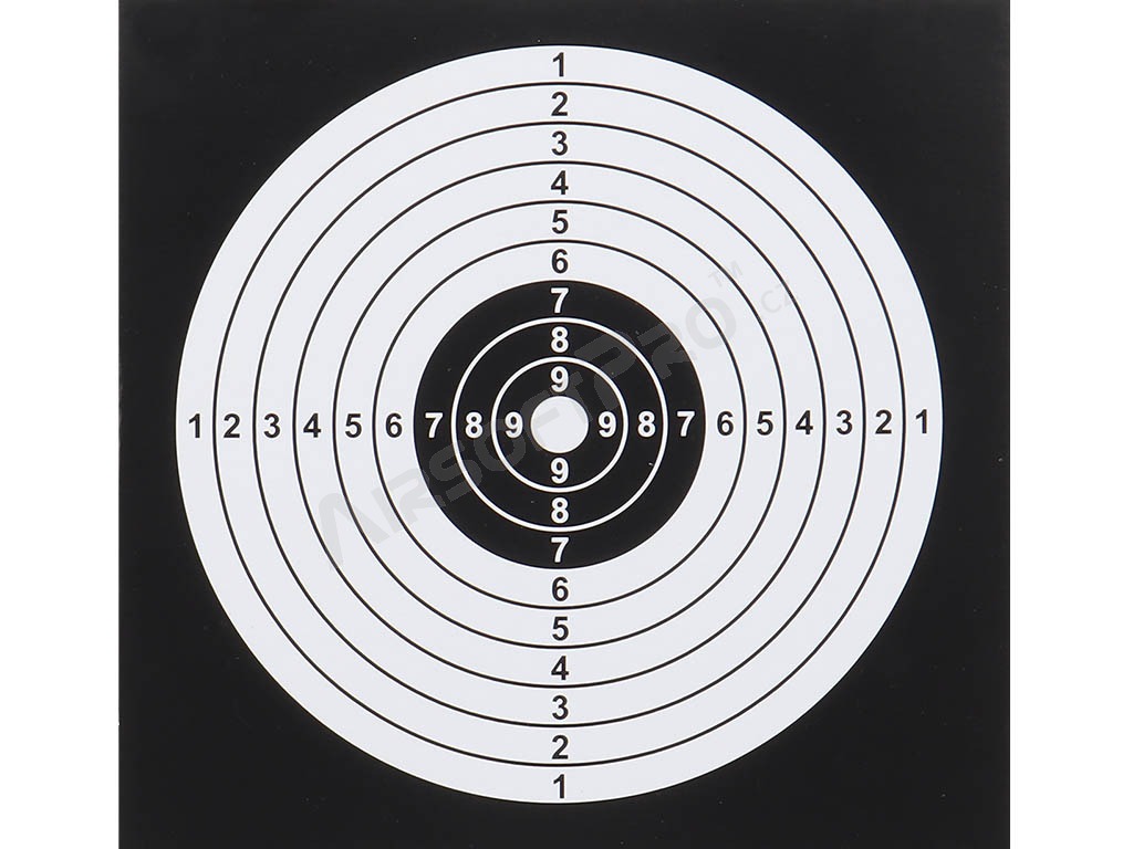Training target sheet 14 x 14 cm, 100 pcs - black [Imperator Tactical]