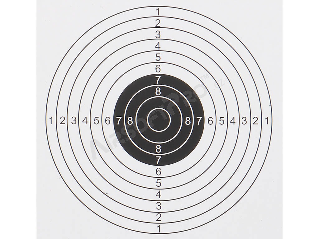 Training target sheet 14 x 14 cm, 100 pcs - white
 [Imperator Tactical]