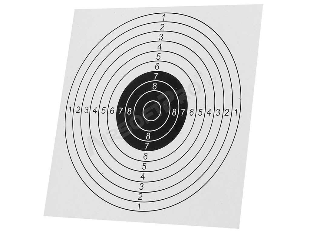 Training target sheet 14 x 14 cm, 100 pcs - white
 [Imperator Tactical]